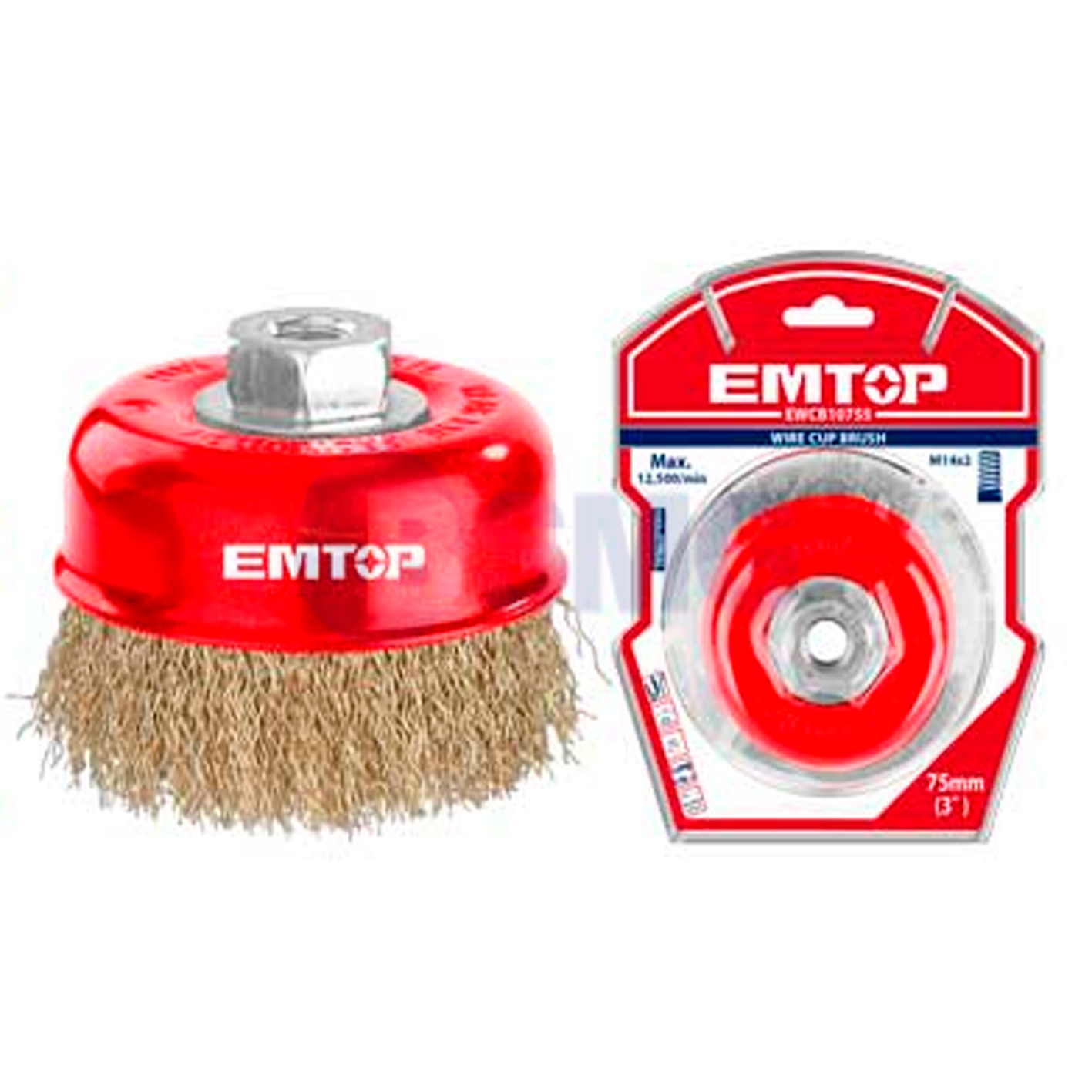 EMTOP ჯაგრისი (რბილი) კუთხსახეხისთვის 75მმ EWCB10755   024790