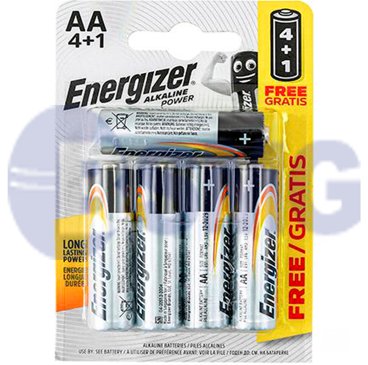 4974 Energizer Alkaline Power AA ელემენტი, 4+1 LR6 E91 BP5 (E300483501)   012664