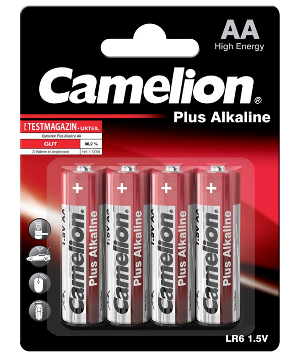 Camelion Alkaline LR6-BP4 ელემენტი AA ზომა, 4ც-შეკვრა, LR6-BP4  012651