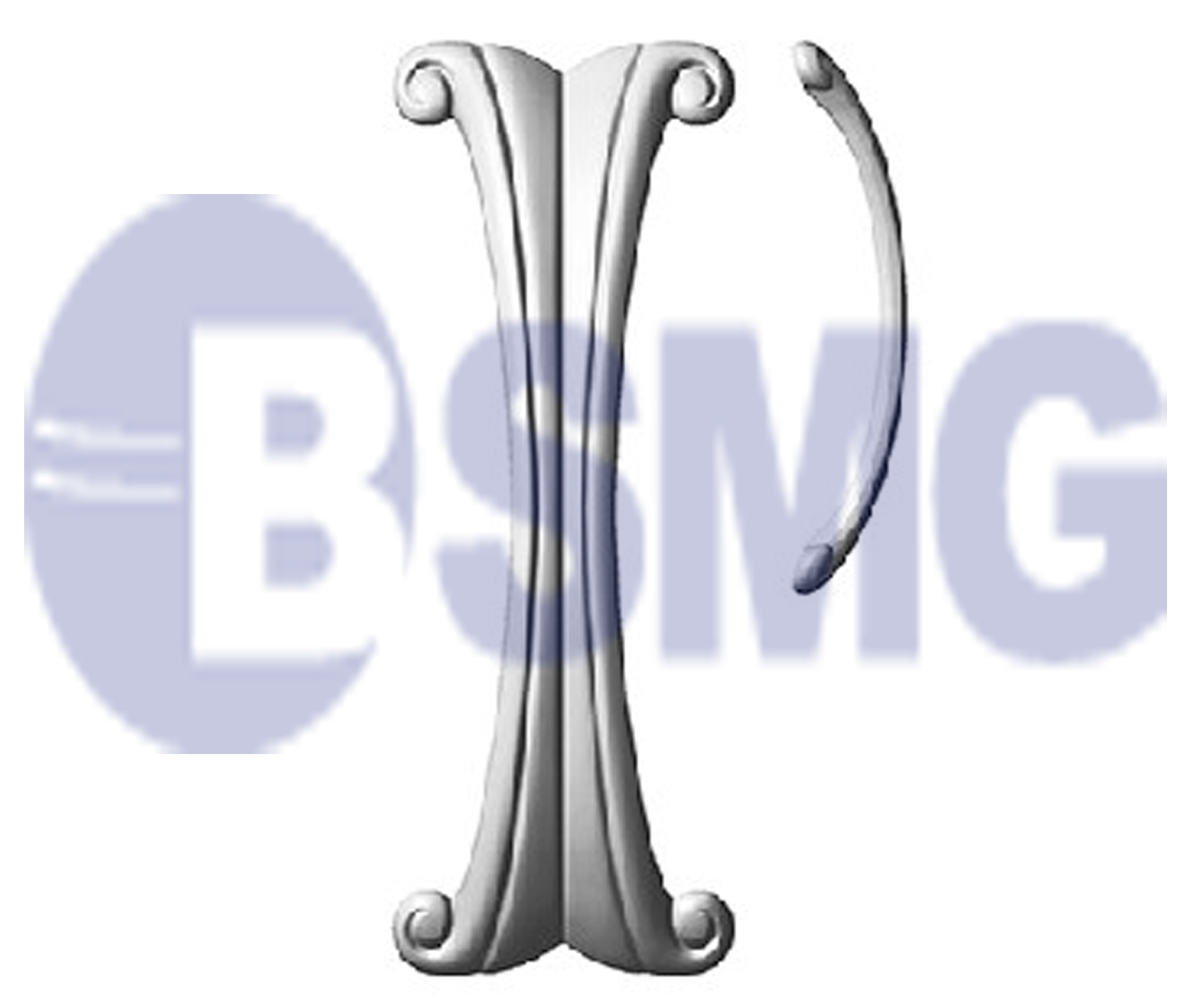 ლითონის კარის სახელირი 7*21,5 სმ   010597