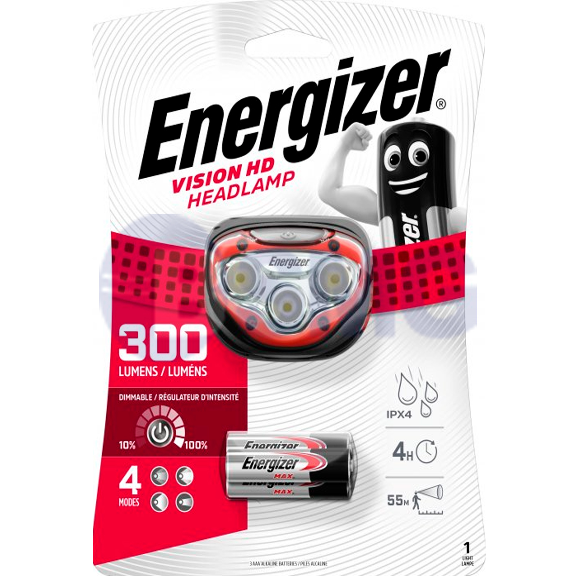 6377 Energizer Vision HD HL 3AAA tray  (HDB321)  023295