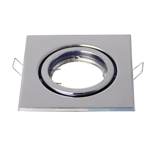 3473-GU10 მოძრავი ოთხკუთხედი კორპუსი სატინი ნიკელი   008321