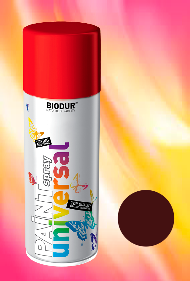 3005 მუქი ალუბლისფერი 400 ml უნი. სპრეი BIODUR   013136