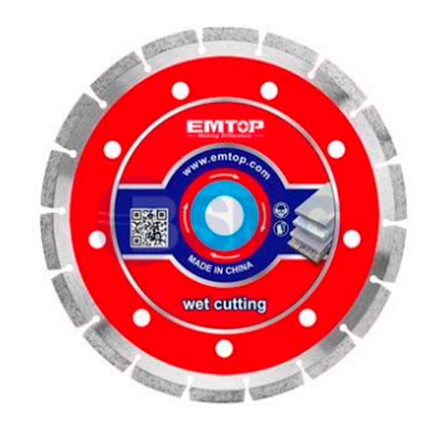 EMTOP საჭრელი დისკი ალმასის (ბუნებრივი გრანიტისთვის) IND 230მმ EDDCH82301   028284