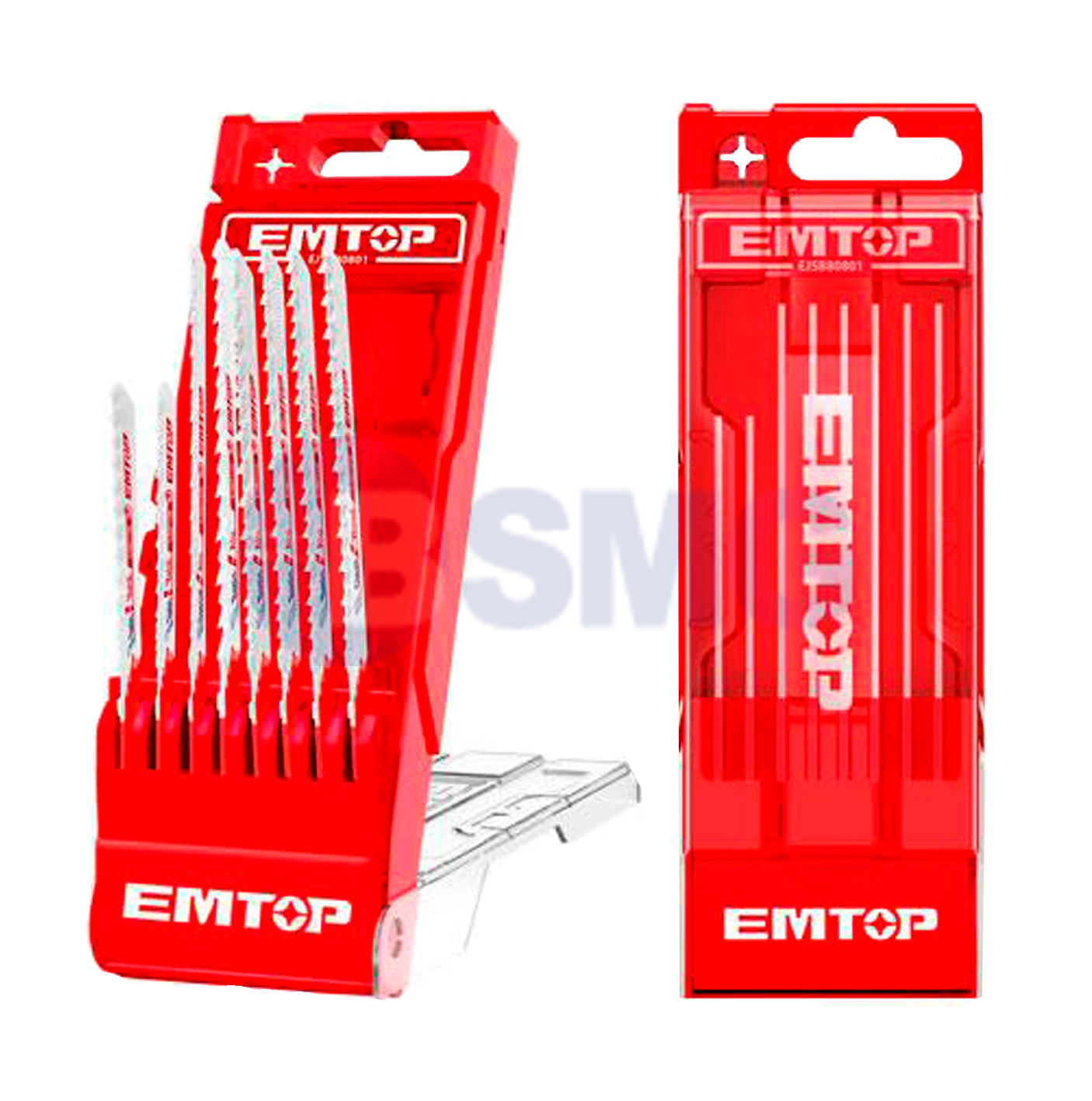 EMTOP ბეწვახერხის პირები მეტალი, ხე, ალუმინი 8ც EJSB80801  024744