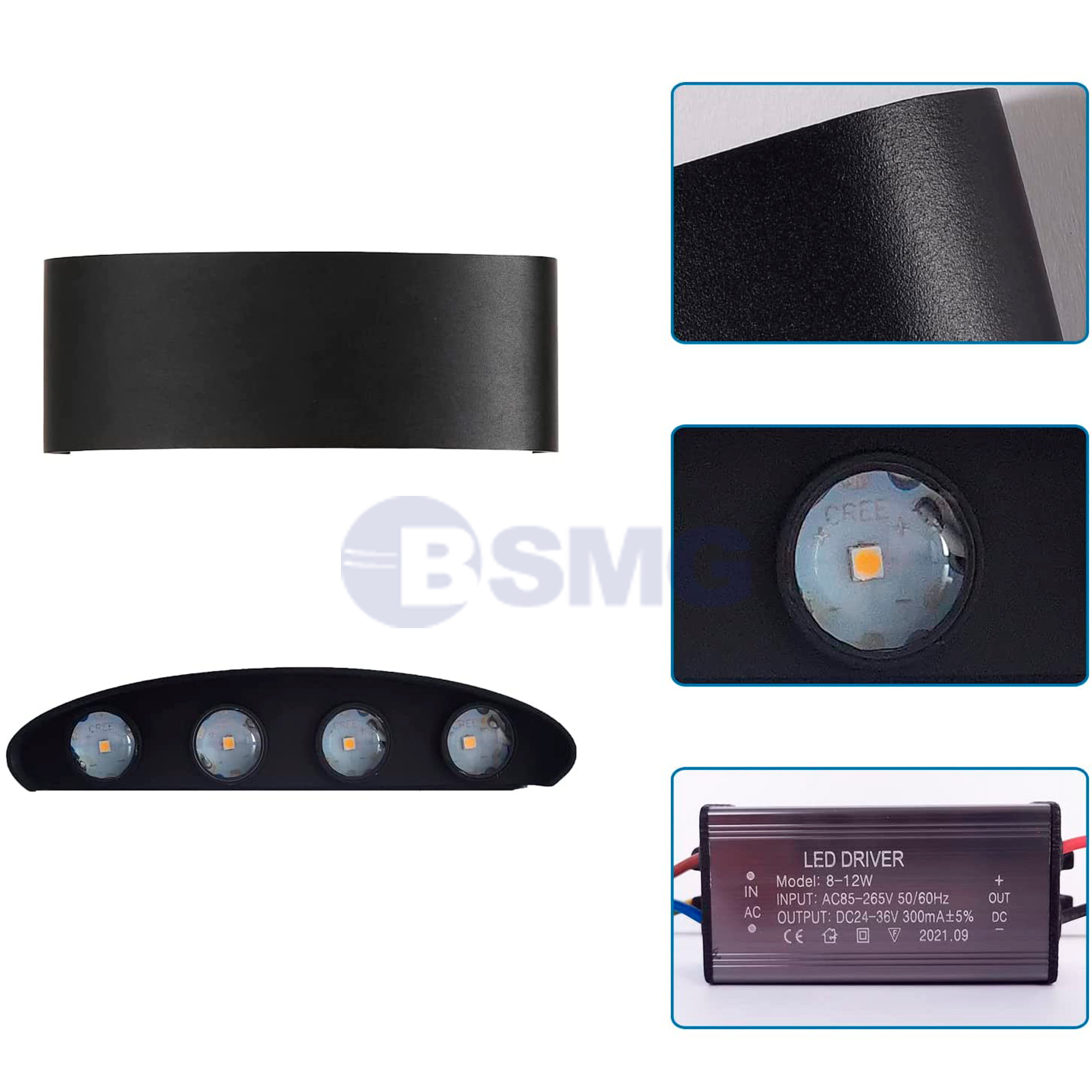 130-8BK-RGB  დეკორატიული კედლის სანათი ლედი 8W RGB  020674