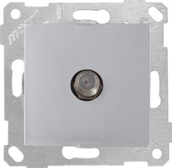 როზეტი  ტელევიზია  ვერც. RITA TV SOCKET F FEMALE INOX   008946