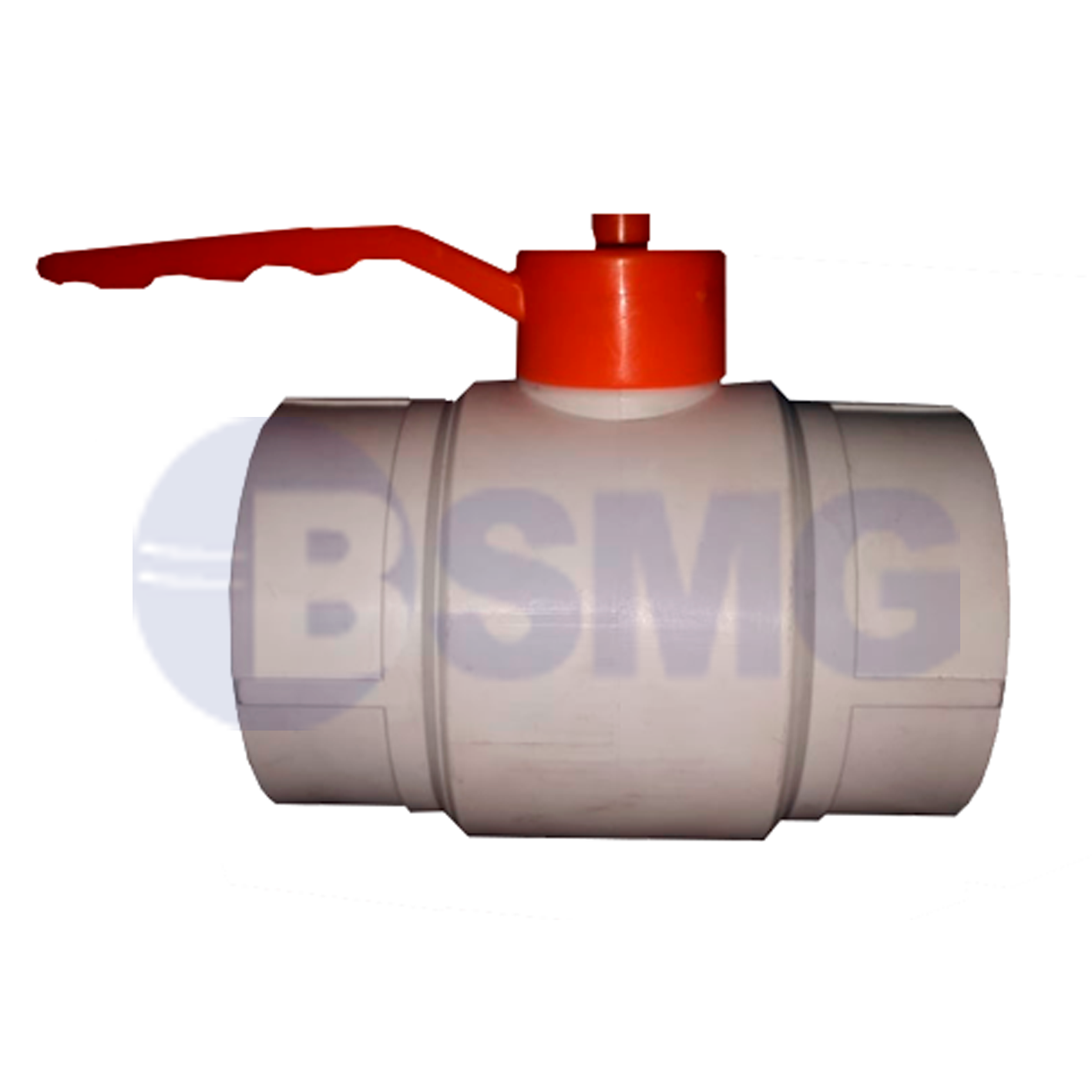 პლასმასის ბურთულა ვინტილი წითელი სახელურით 63 თეთრი    012478