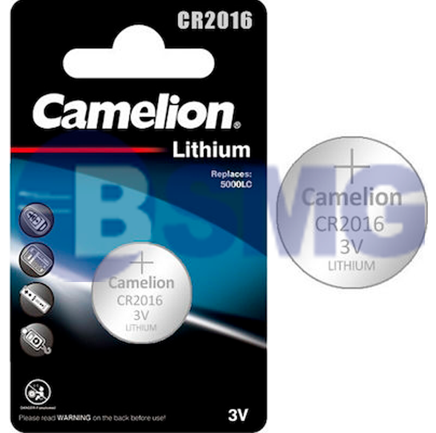 Camelion ლითიუმის ელემენტი-ღილაკი, CR2025 ზომა, 1 ცალი  016171