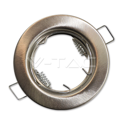 3585 - GU 10 მრგვალი აქსესუარი ნიკელის  ფერის 2ცალი/1 ყუთში   008346