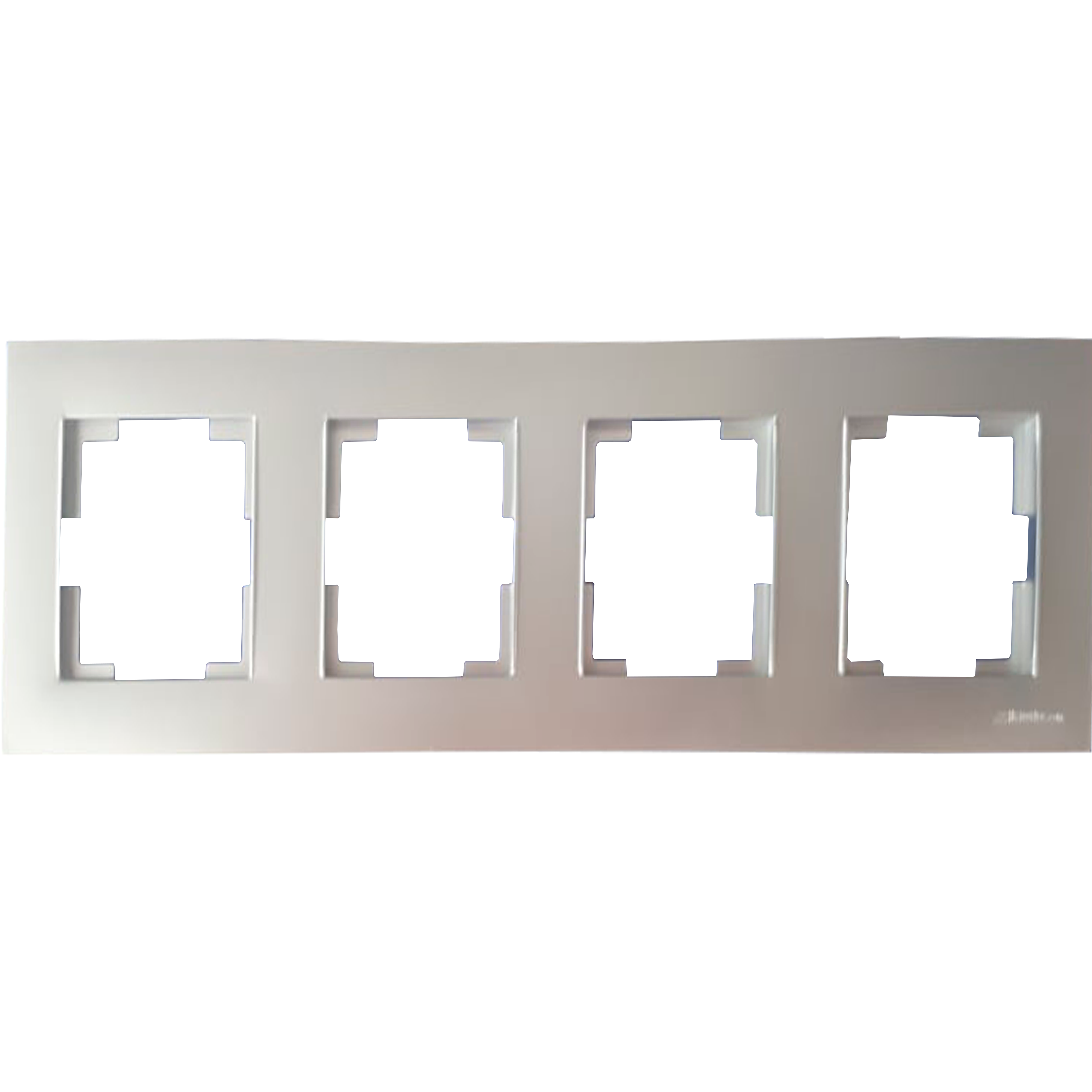 ჩარჩო ოთხიანი ვერც. RITA 4G.HORIZANTAL FRAME INOX   008980