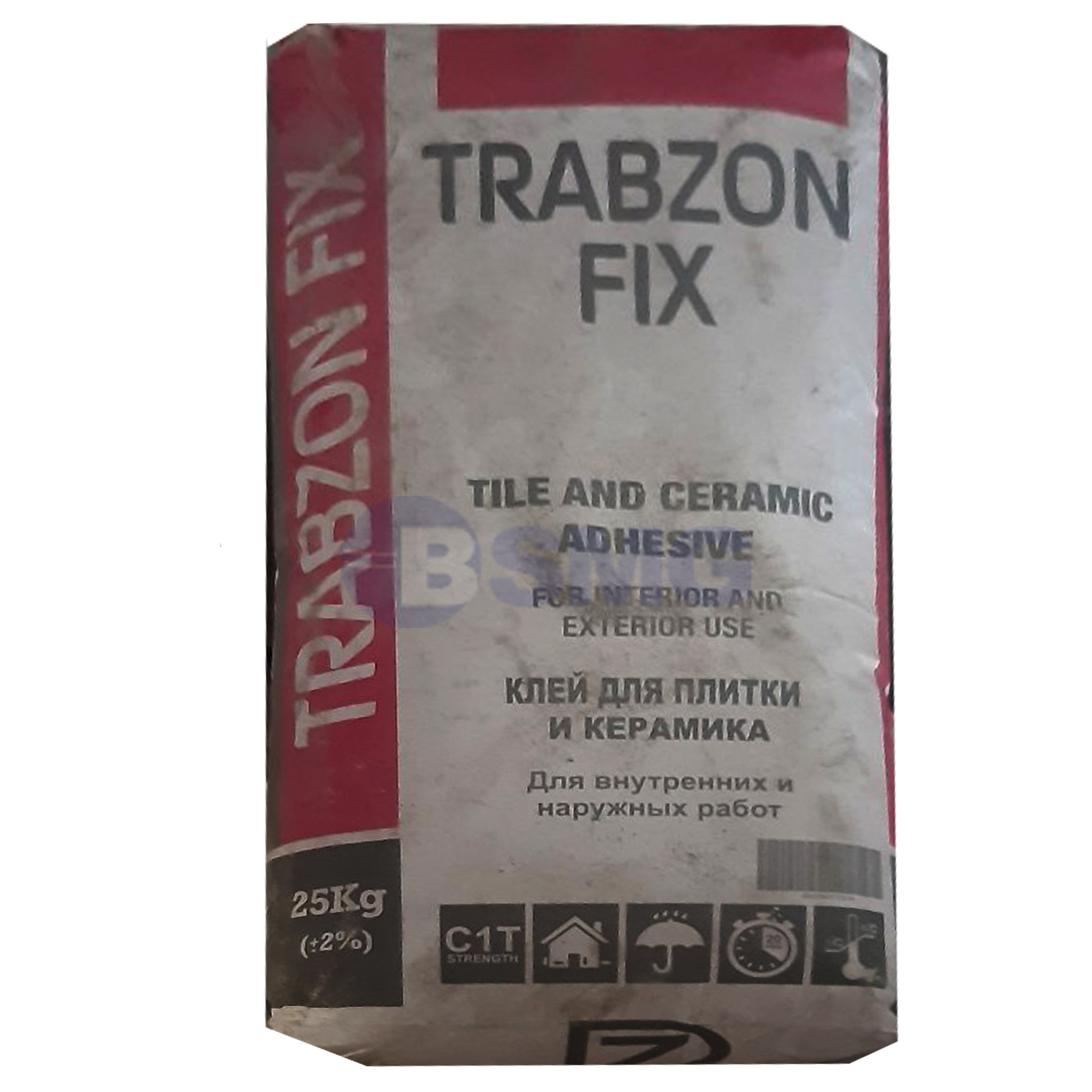 ფისოვანი წებო-ცემენტი TRABZON FIX 25კგ	 020422