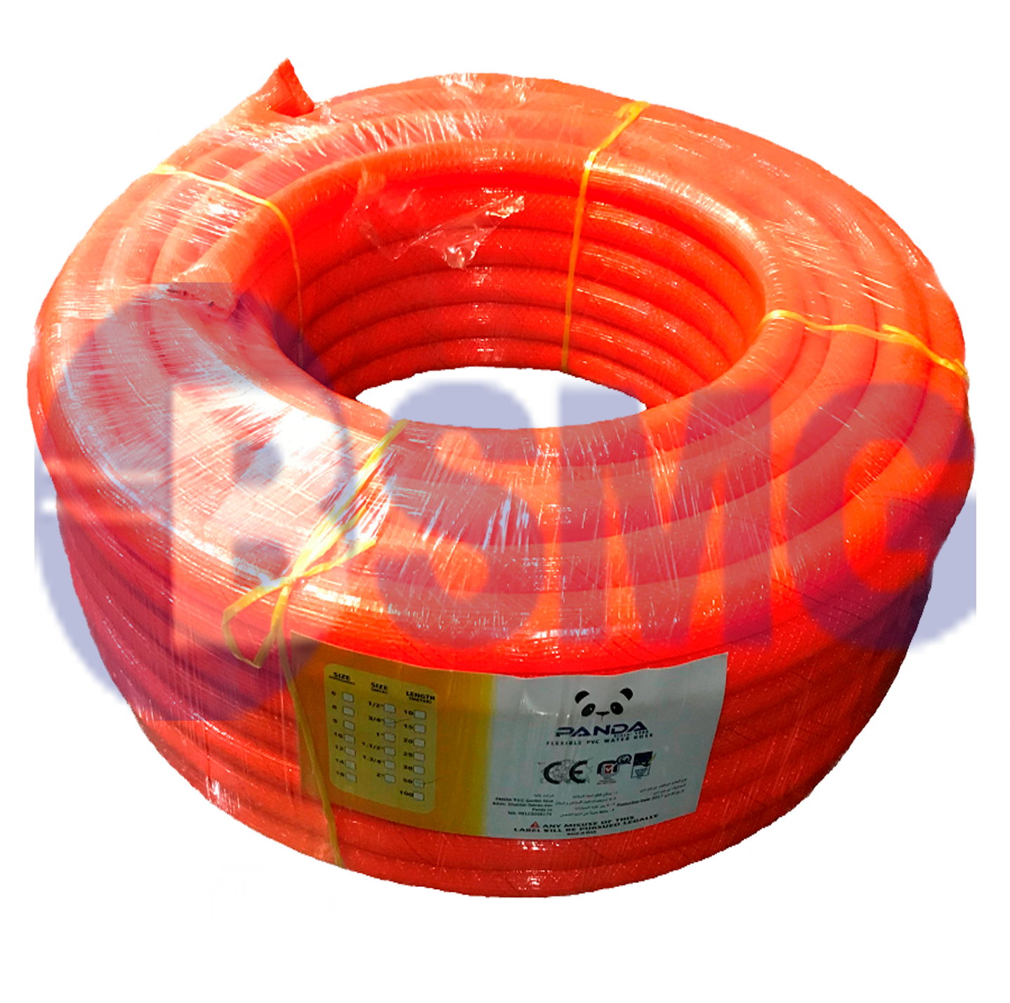 მეტალოპლასმასის მილი 16მმ (FLEXALL-ISO 100M) წითელი   014365