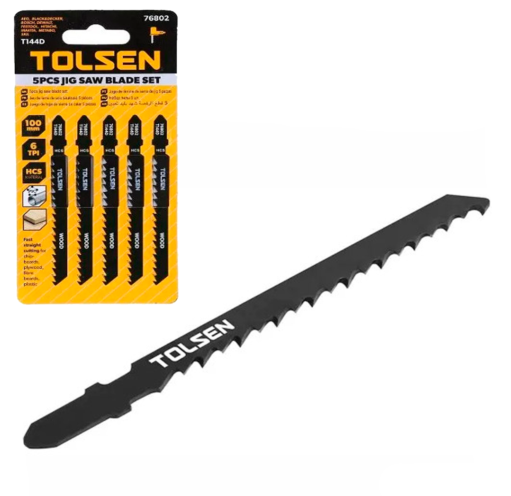 TOL687-76802 ელ.ხერხის საცვლელი პირები 5ც.-იანი T144D  006148