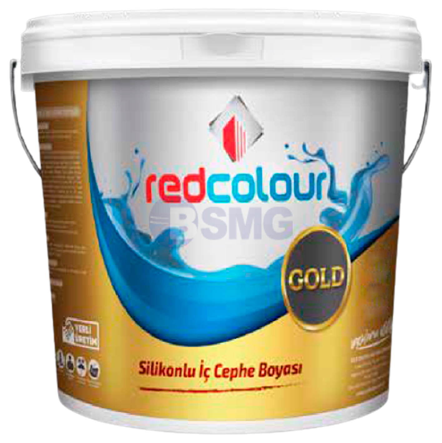 REDCOLOUR GOLD სილიკონის საღებავი შიდა ინტერიერის (თეთრი10 KG)   013817