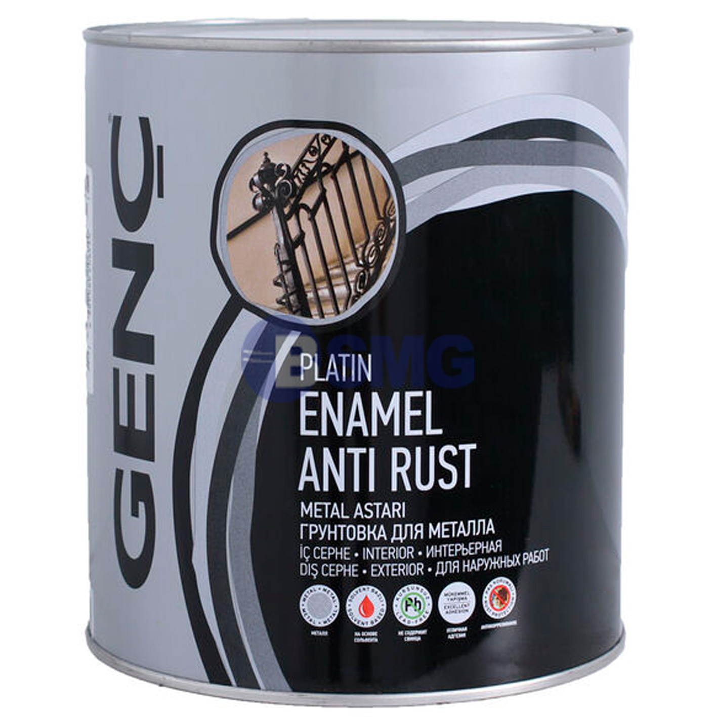 გრუნტი ანტიკოროზიული 0,75ლტ (რუხი)   002650