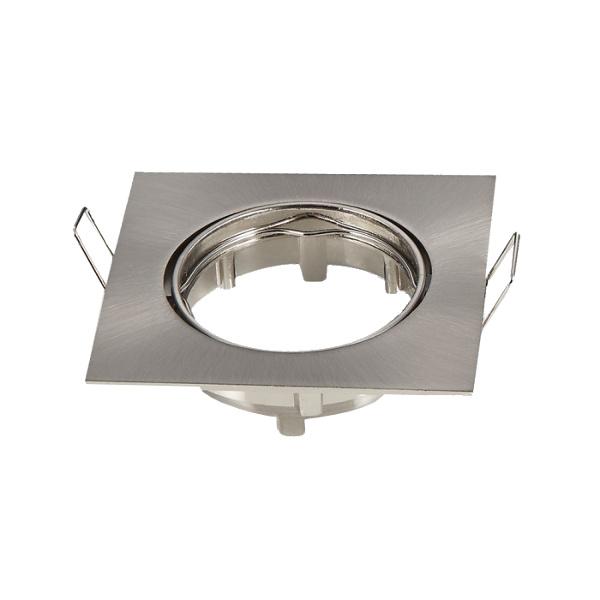 3591-GU10 მოძრავი ოთხკუთხედი კორპუსი სატინი ნიკელი   008318