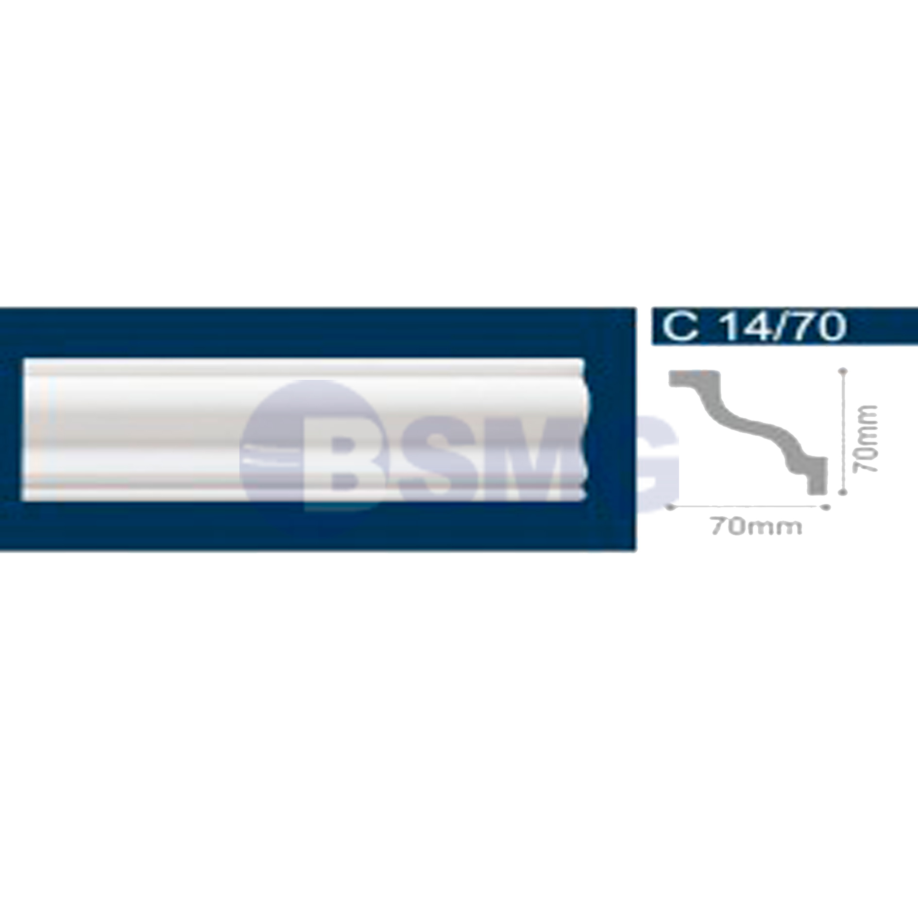 პენოპლასტის კარნიზი  C35/60 (60მმ*60მმ*2მ)   025865