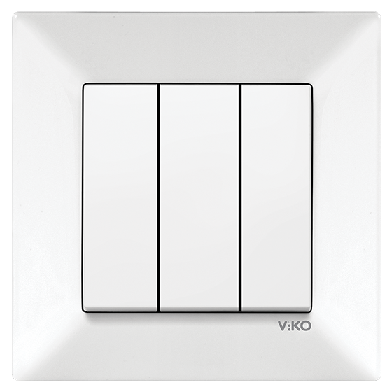 გადამრთველი VIKO MERIDIAN 3-ნი თეთრი   004692
