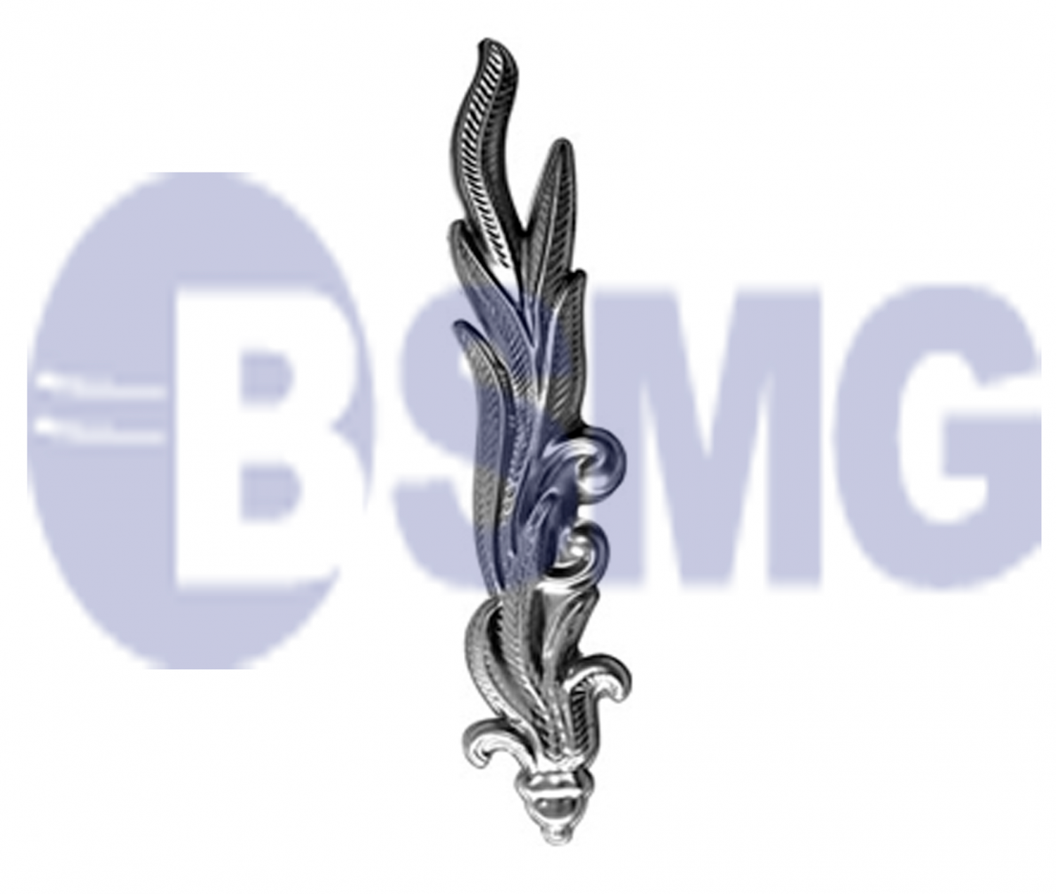 მოაჯირის და კარის აქსესუარი  6,2x33სმ    010507