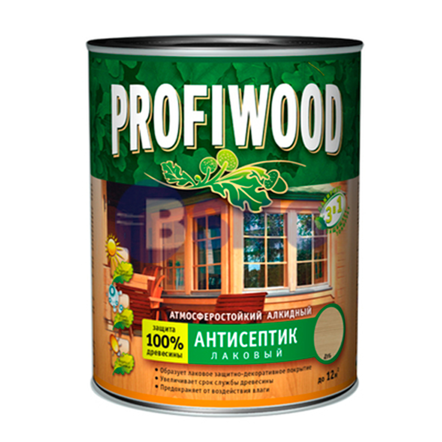 0865 PROFIWOOD ანტისეპტიკი ლაკი მუხა 2,4კგ   009101