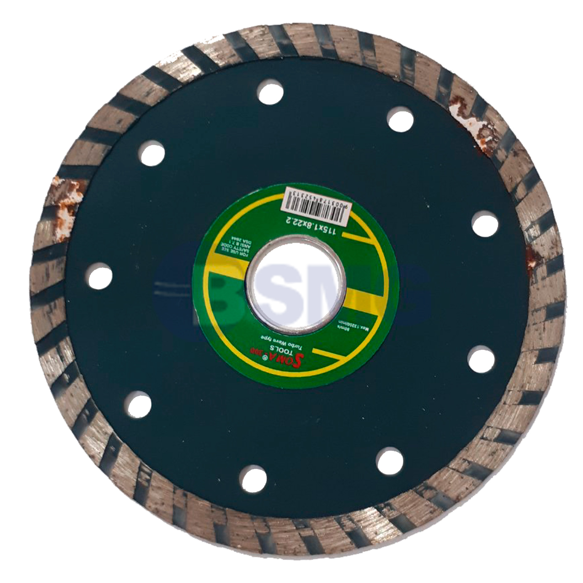 ბეტონის საჭრელი დისკები ალმასის პირით SOMA 115   022359