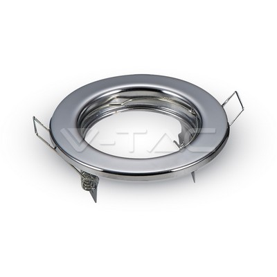 3586 - GU 10 მრგვალი აქსესუარი ხრომის  ფერის 2ცალი/1 ყუთში  008345