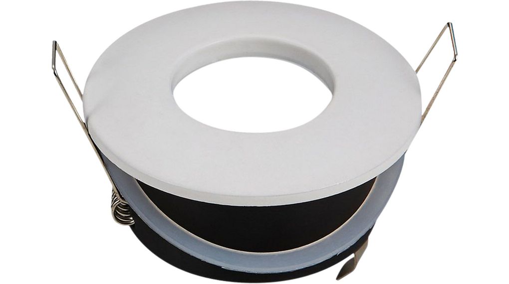 3613 - GU10  მრგვალი მოძრავი კორპუსი IP54 სატინ ნიკელი  008343