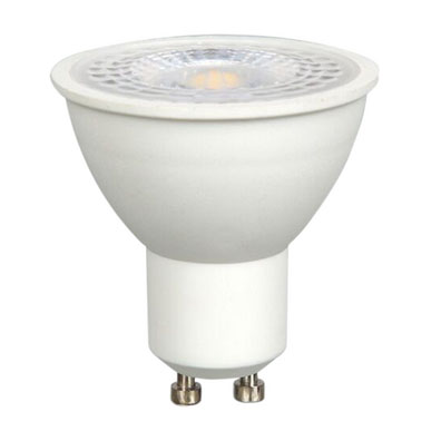1658 - 7W სპოტ  GU10  პლასტიკი  თეთრი 38D  4500K   008850