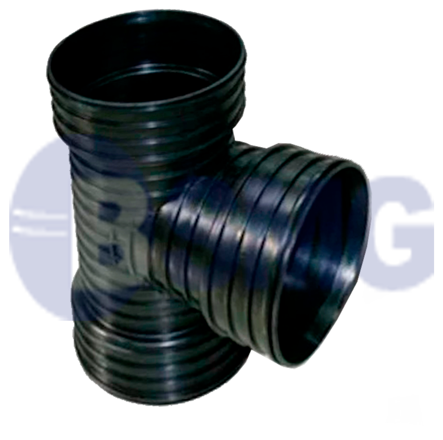 პლასტმასის გოფრირებული სამკაპი(T) 150 x 100 მმ (90°) 016705