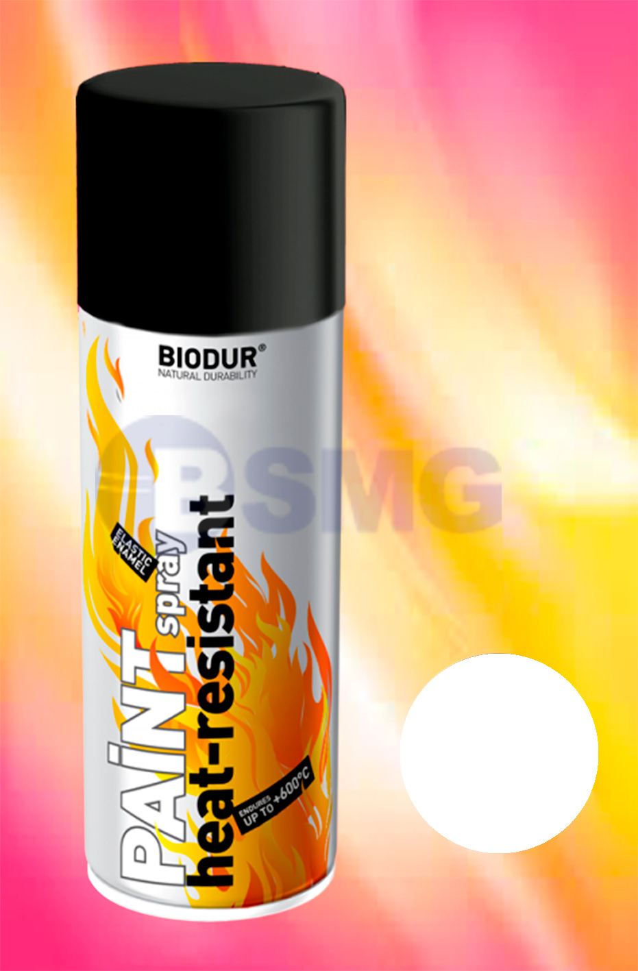 ცეცხლგამძლე საღებავი თეთრი 400 ml სპრეი BIODUR   022126