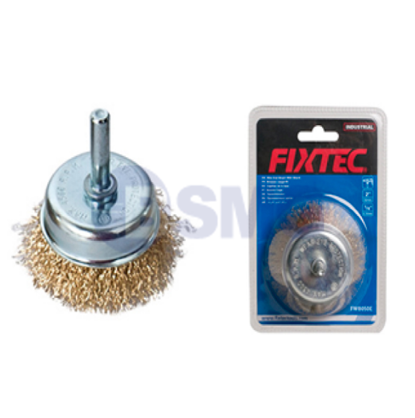 FWB050E რკინის სახეხი მავთული-რბილი დრელზე 2"/Cup brush with shank (INDUSTRIAL) 2"  027726