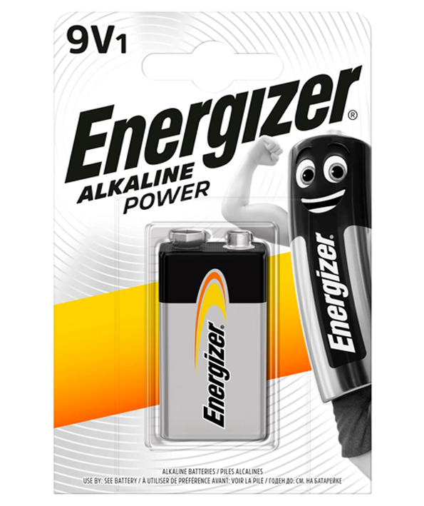 7409 Energizer Alkaline Power 9V/522 BP1 ელემენტი, 9V/522 BP1 ზომა, 1ც-შ.  014818