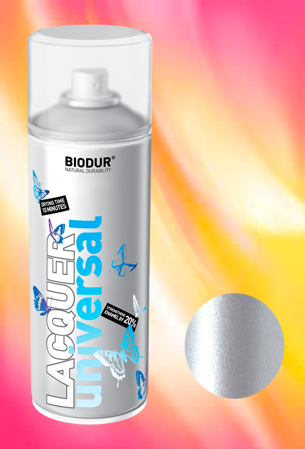 9006 ვერცხლისფერი 400 ml უნი. სპრეი BIODUR   013156