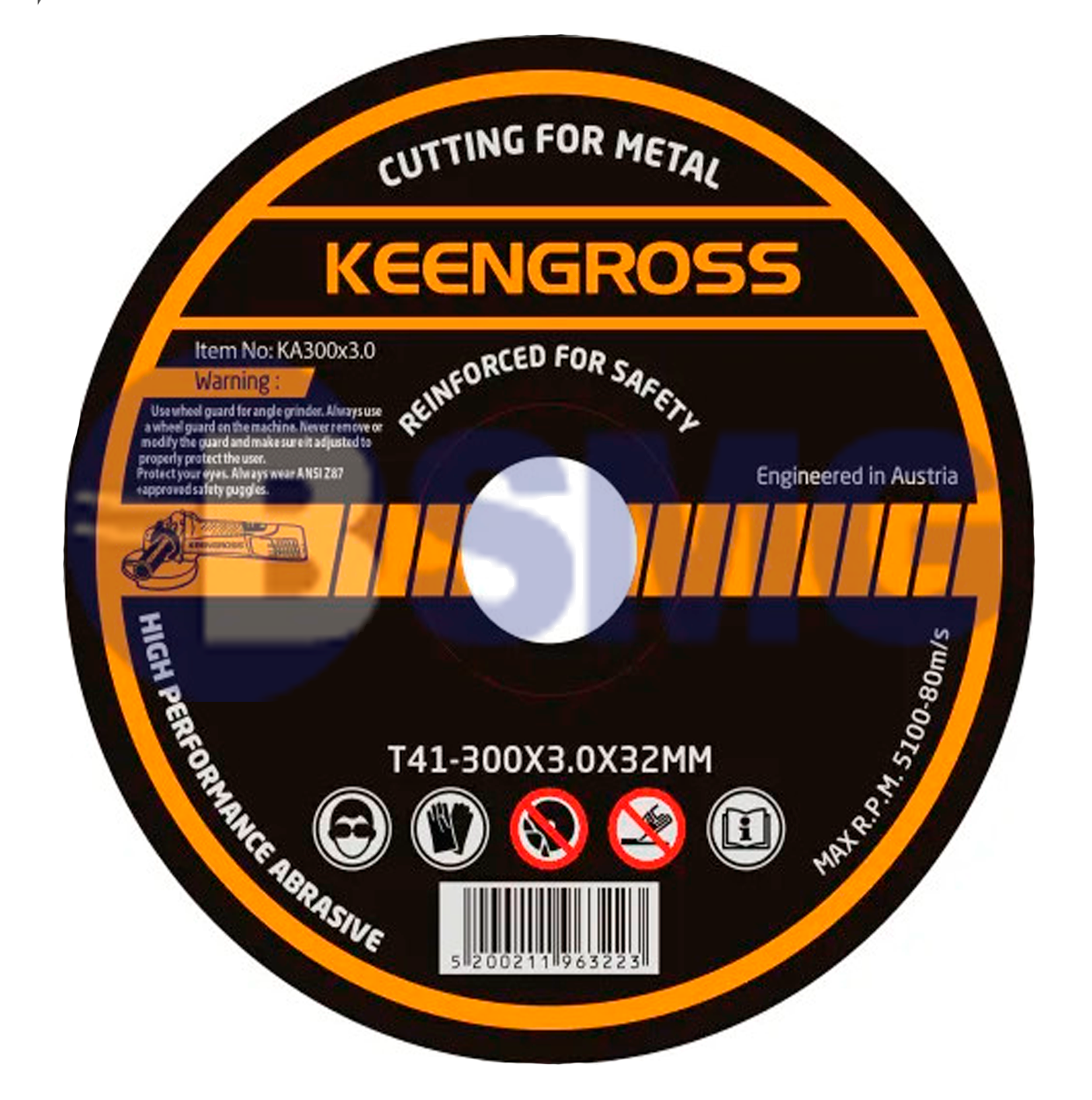 Keengross - მეტალის საჭრელი დისკი 300X3.0X32MM    021749