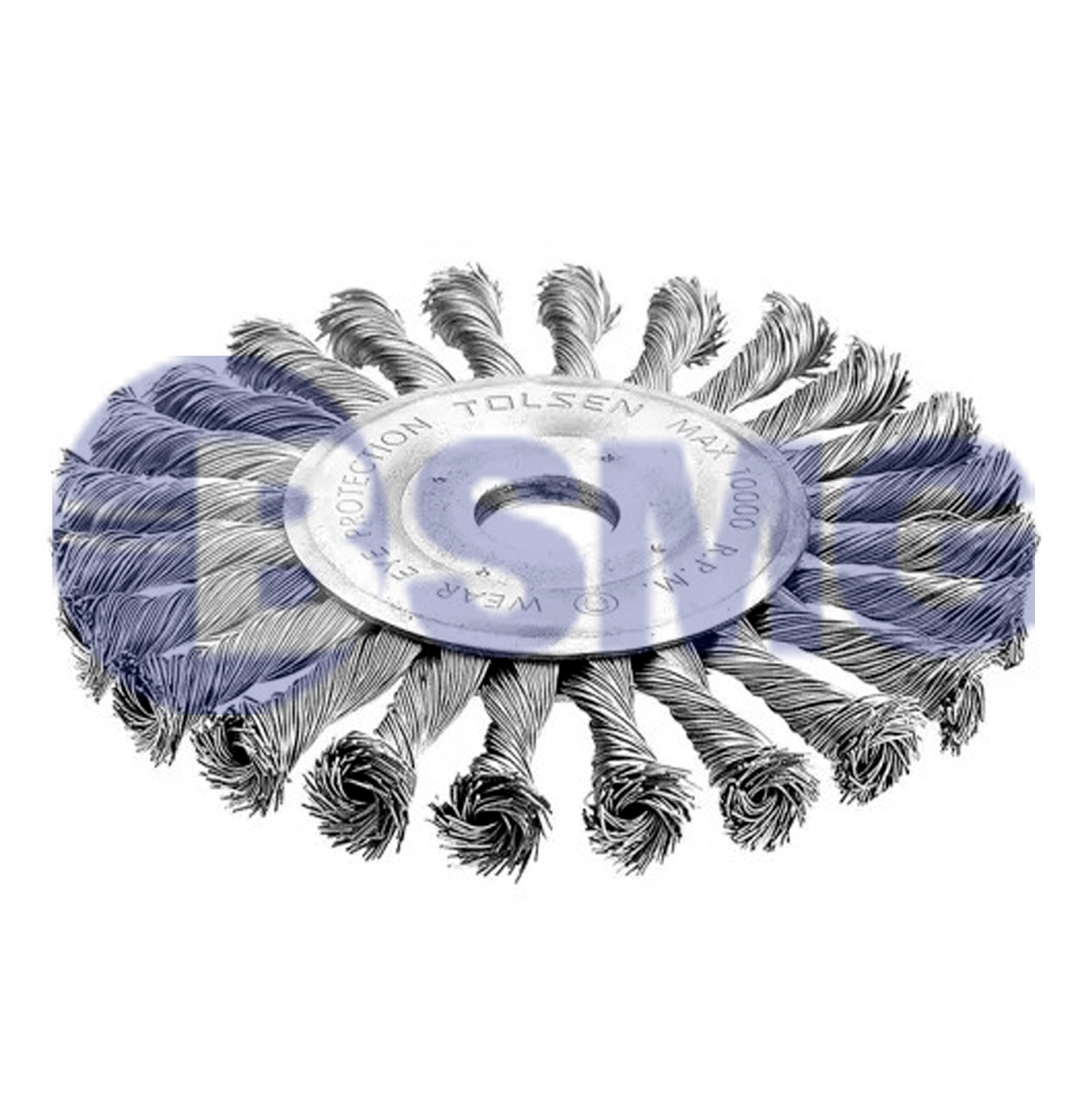 TOL730-77534  მეტალის საპრიალებელი ჯაგრისი (უხეში) 150MM   000842