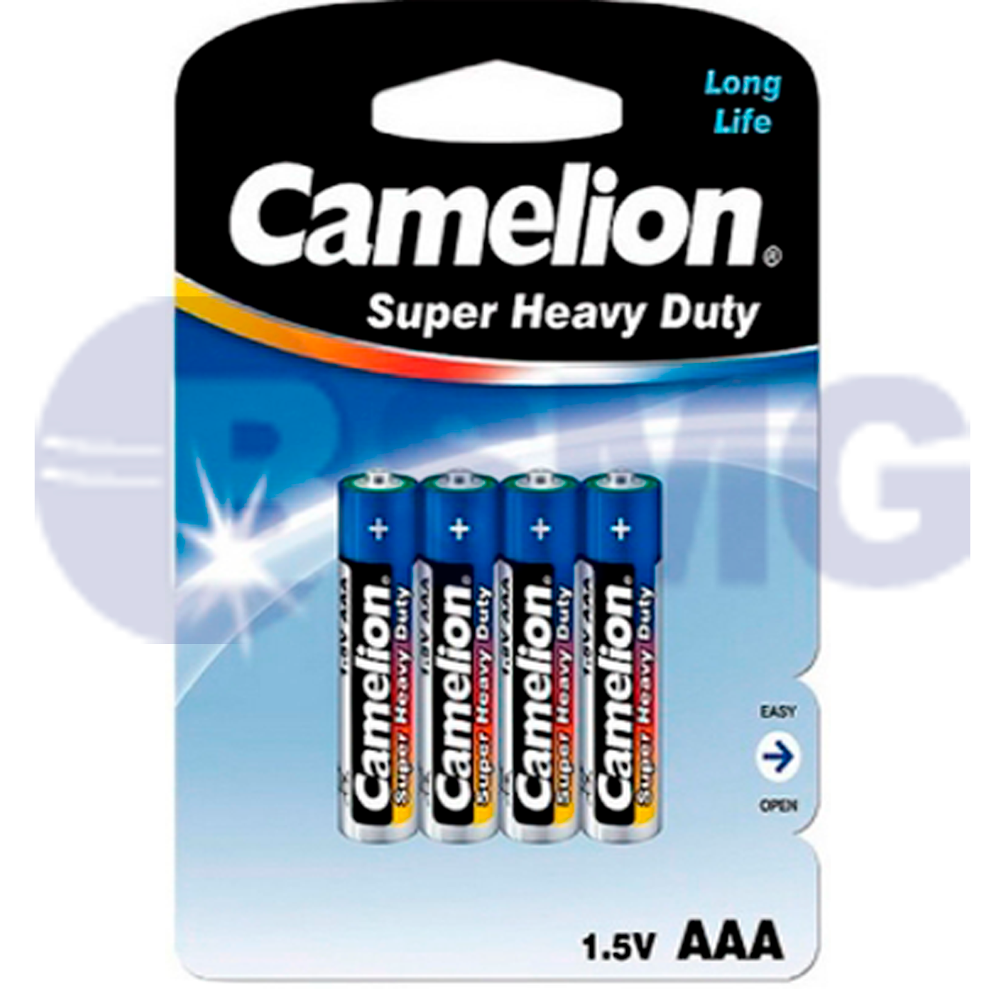 Camelion Super Heavy Duty, ცისფერი, AA ზომა, 4ც-შეკვრა (ცელოფანი), R6P-SP4B  012674