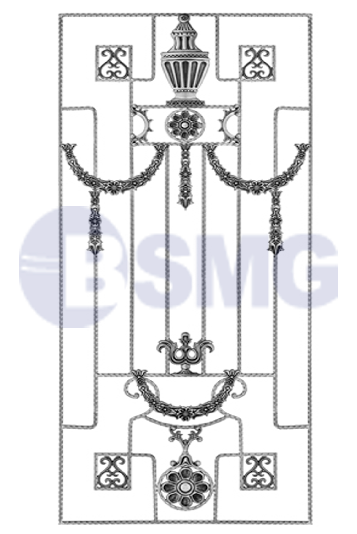 მოაჯირის კონსტრუქცია  8* 19,5 სმ    012794