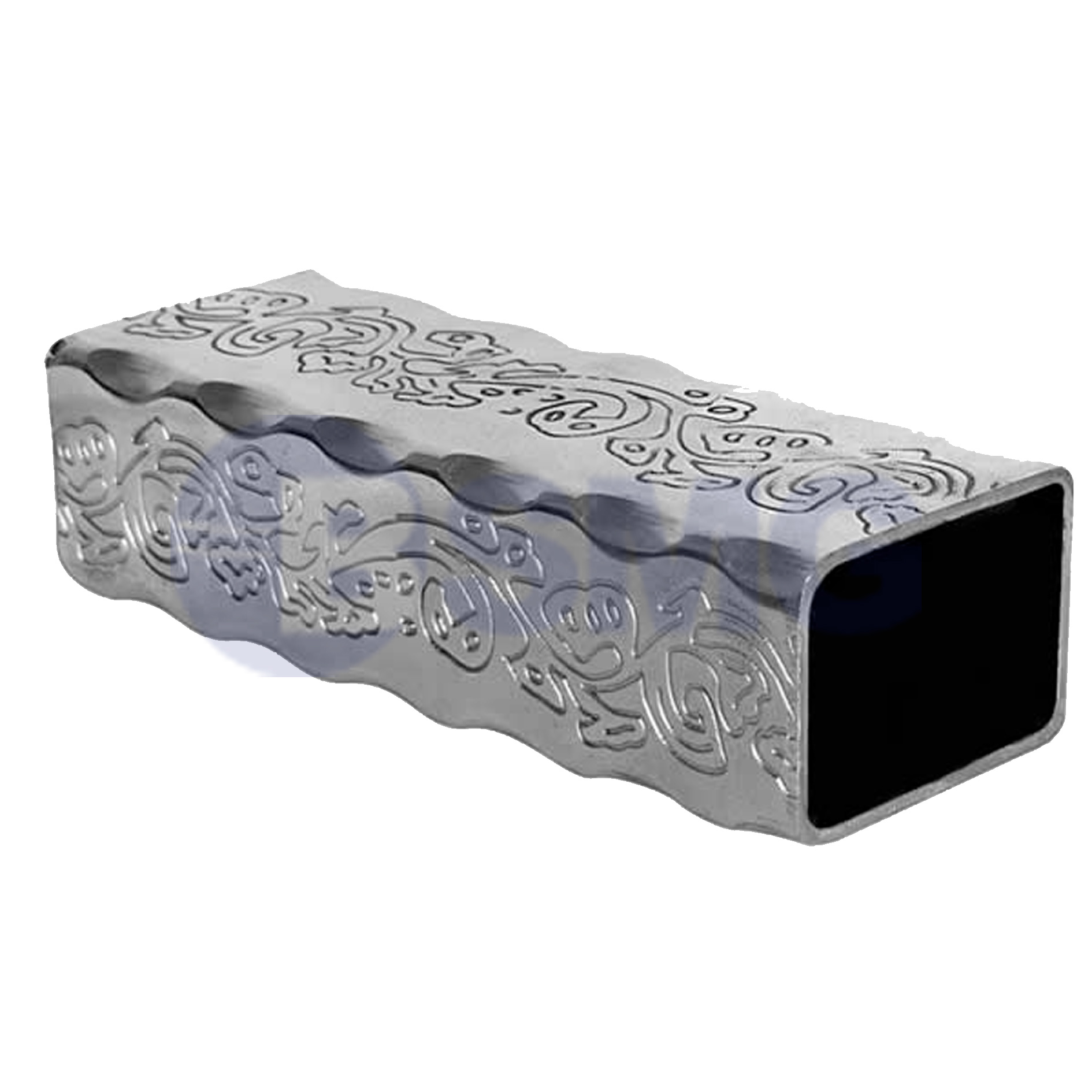 დეკორატიული მილკვადრატი 20x40x2 (ყვავილიანი)  024458