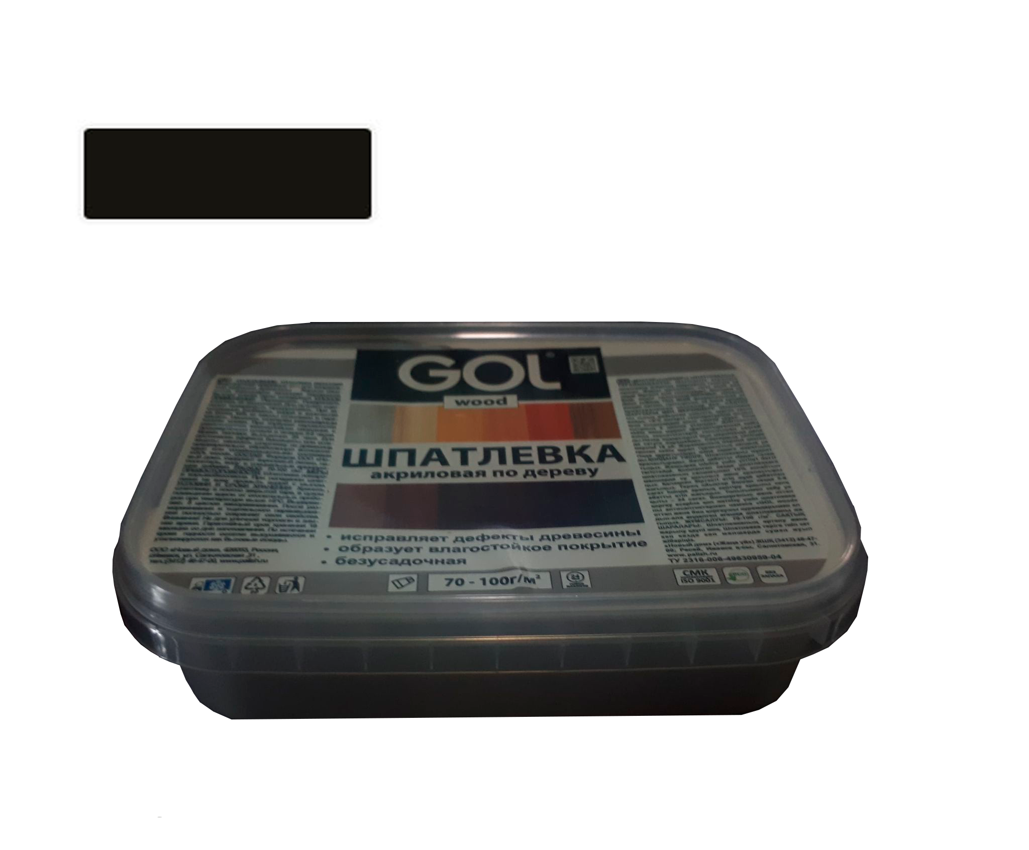 ფითხი აკრილოვი ხის 0,150 კგ შავი ხე  011127