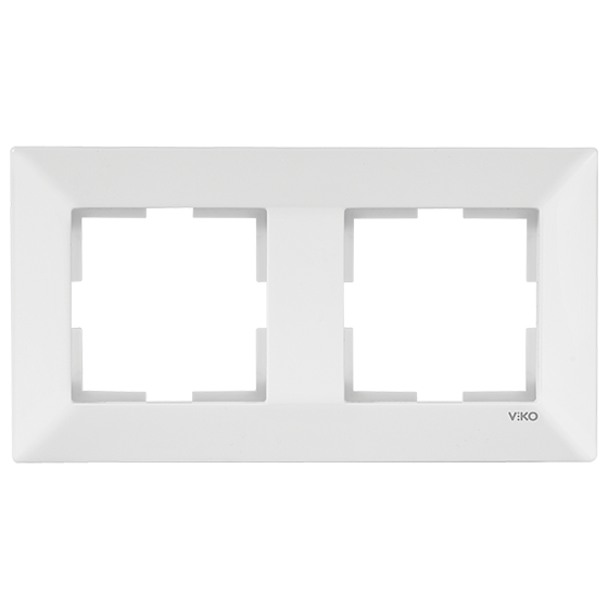 ჩამრთველ-როზეტის კანტი VIKO MERIDIAN 2-ნი კრემი "ჰორიზონტალური"   004680