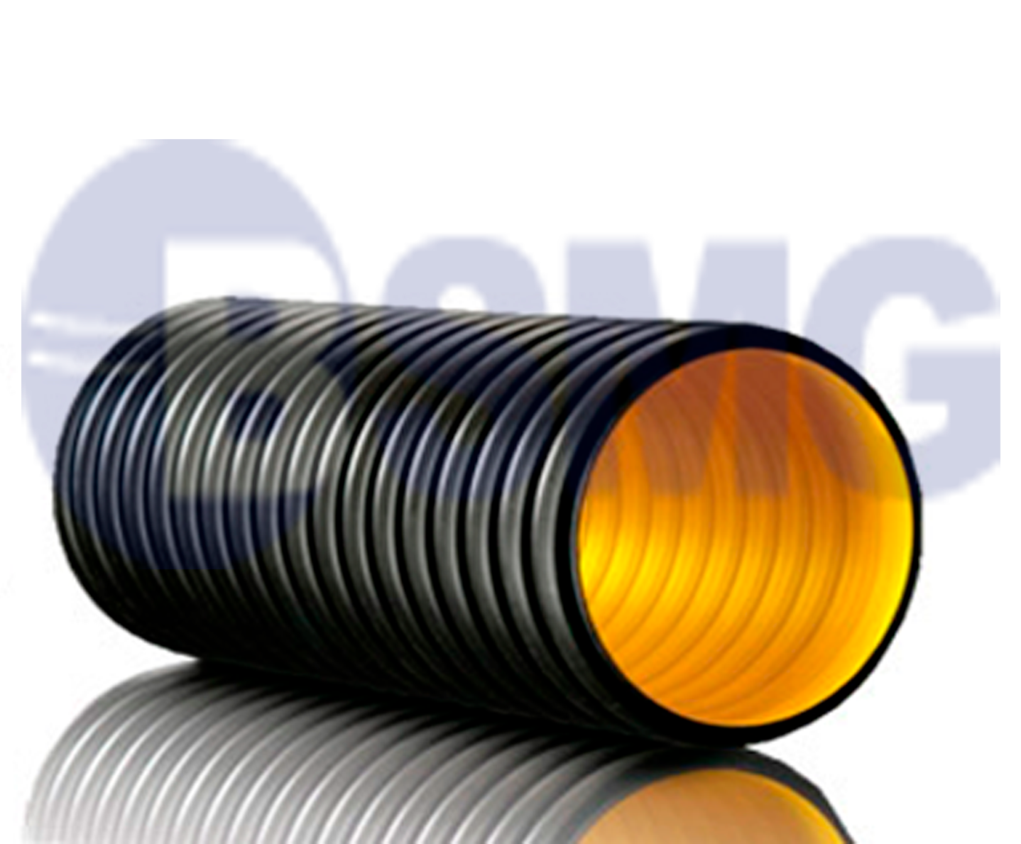 გოფრირებული პლ. მილი 75 6მ ფიტინგებით 000883