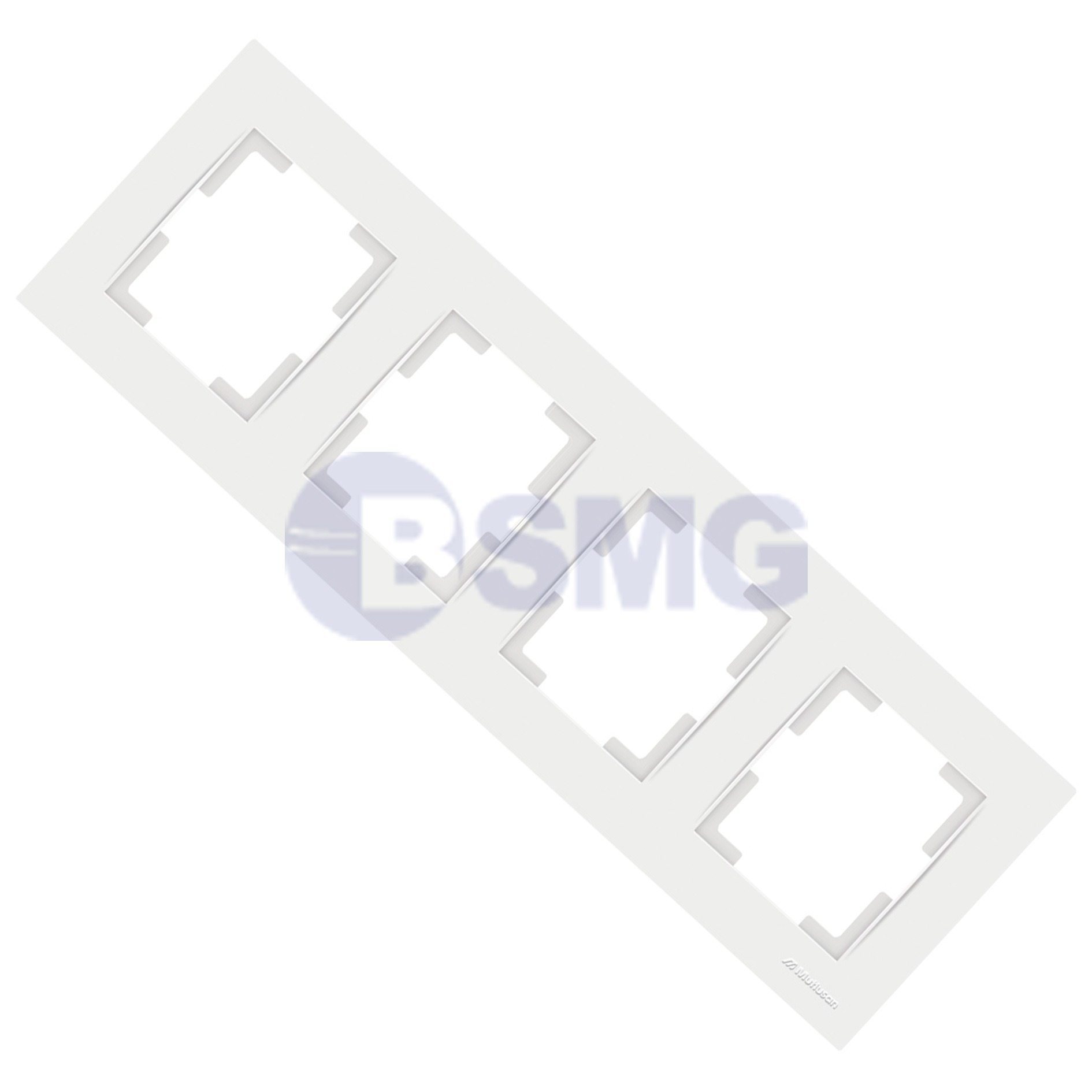 ჩარჩო 4-იანი თეთრი RITA 4G. HORIZANTAL FRAME WHITE   025309