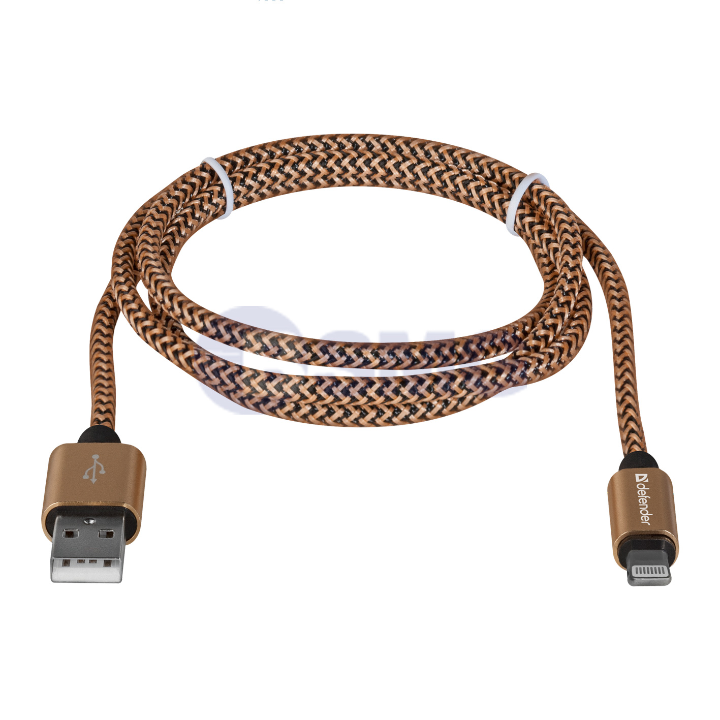 USB cable Defender ACH01-03T PRO USB2.0 Golden, AM-LightningM,1m,2.1А  023809