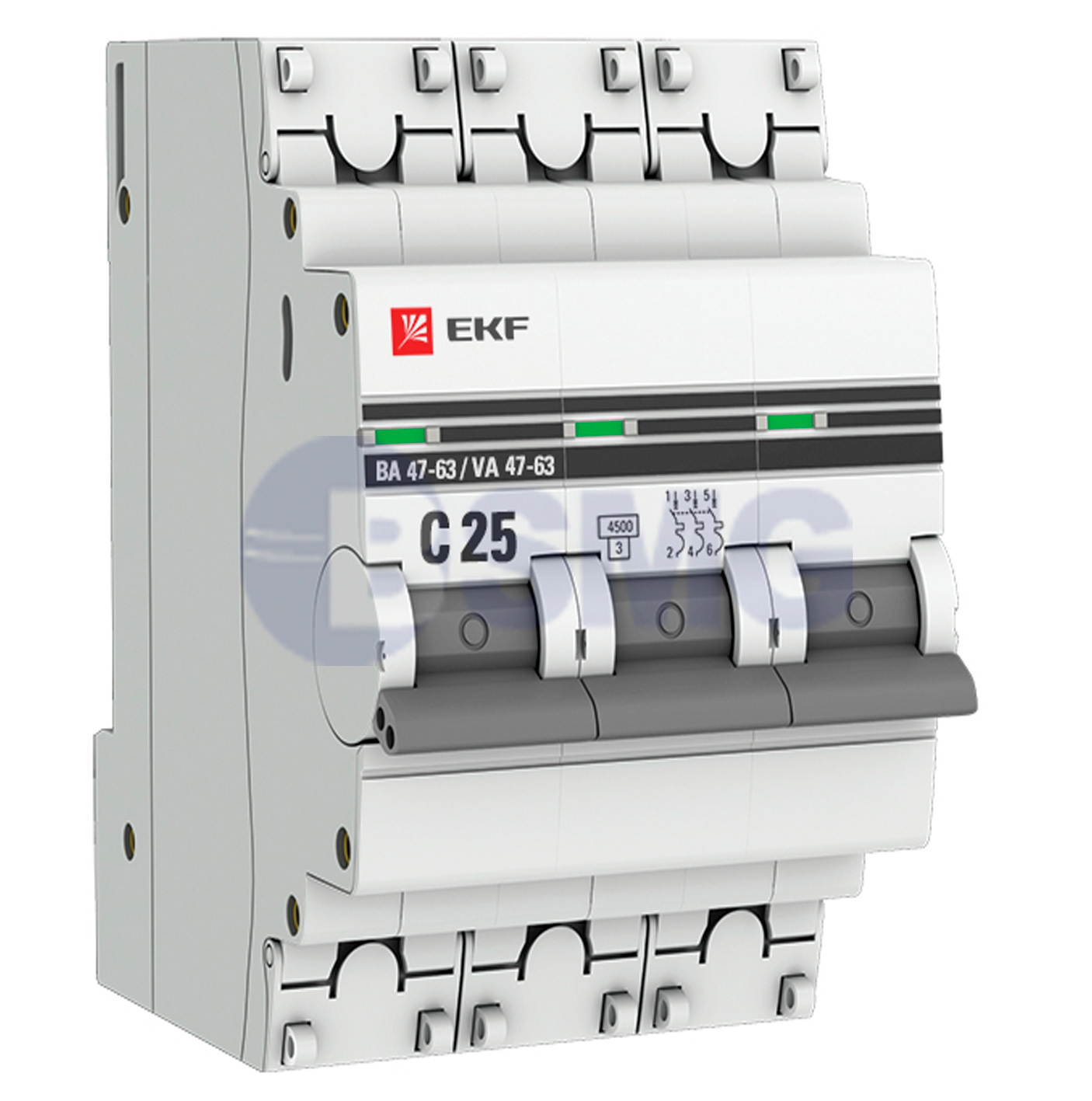 ავტ.ამომრთველი EKF 3P25A   027058