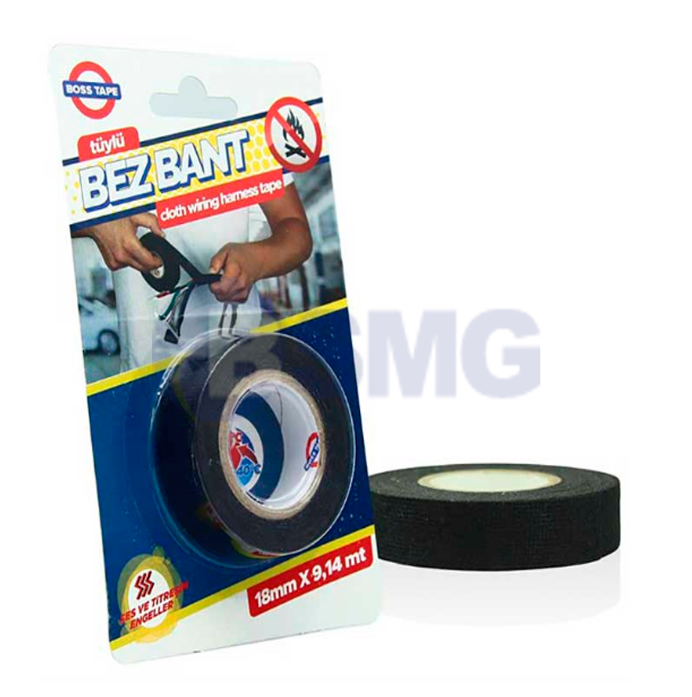 ნაჭრის საიზოლაციო ლენტი 18მმ X 9,14მ      026372