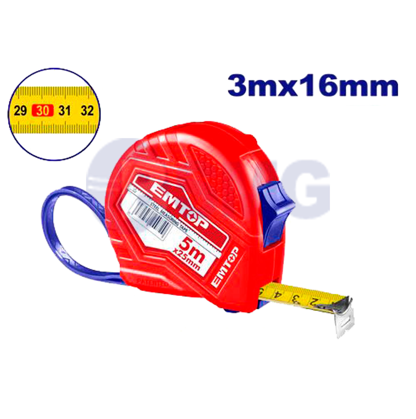 EMTOP საზომი რგოლი 16მმ 3მ EMTP13102  024766