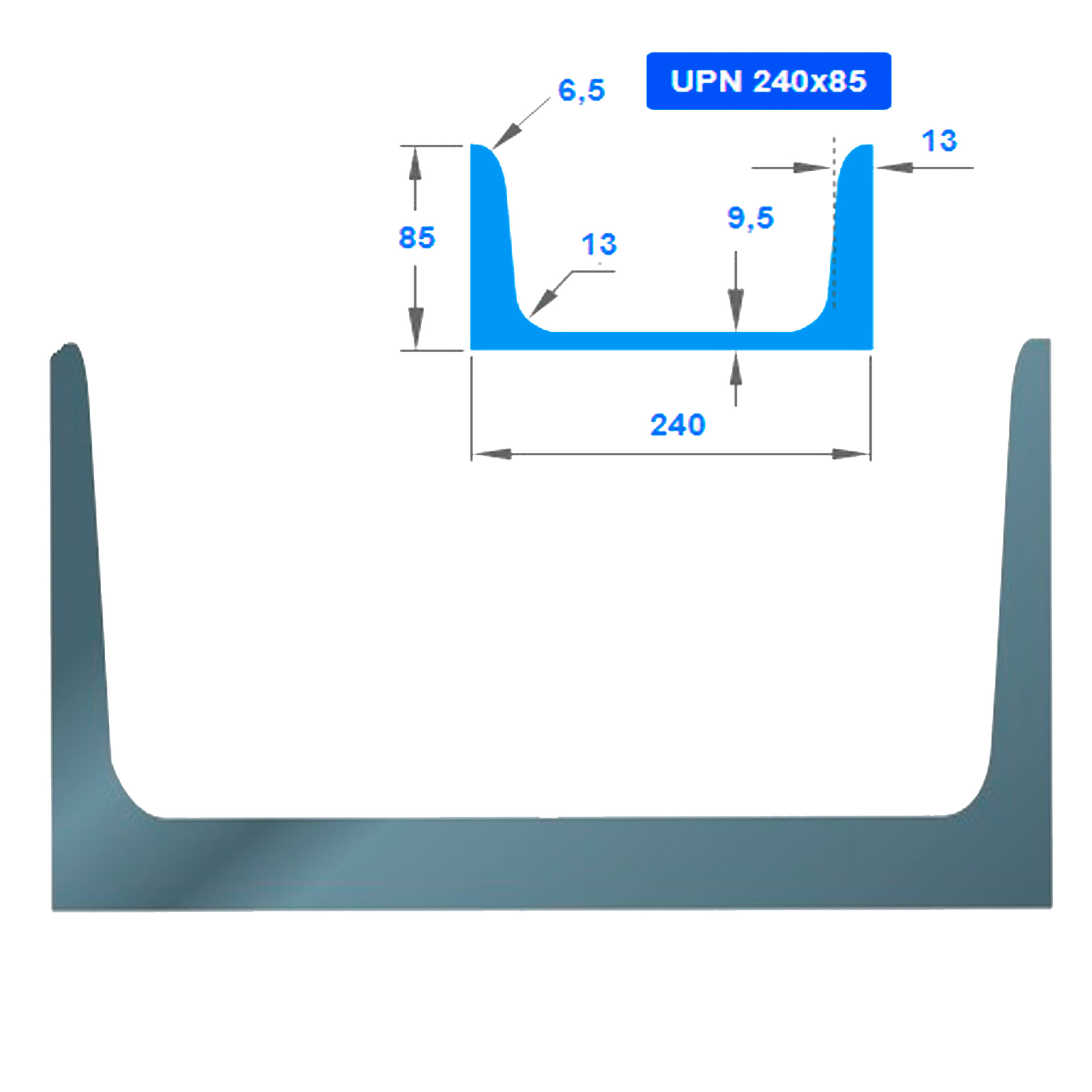 შველერი UPN 240  000136