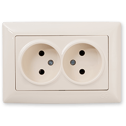 როზეტი VIKO CARMEN 2-ნი თეთრი    004728