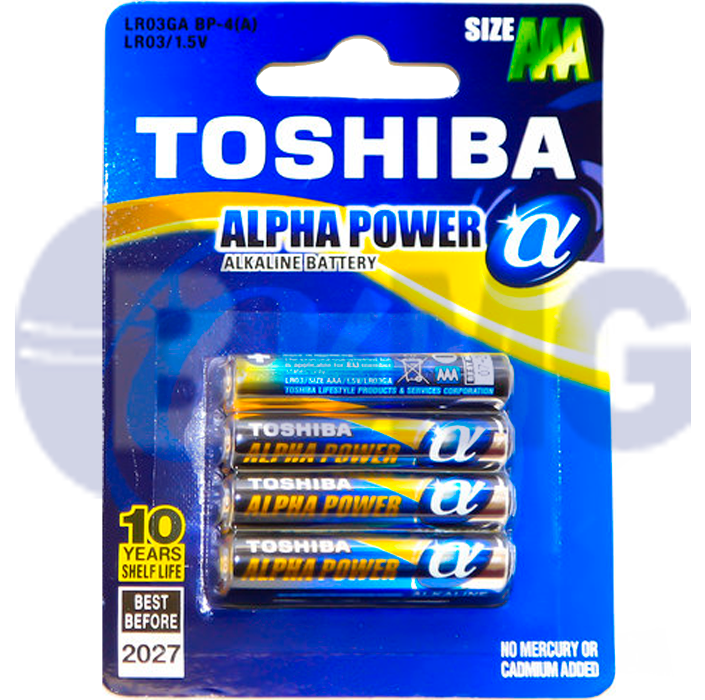 Toshiba "Alfa Power" AAA ელემენტი 4 ცალი BP  000610